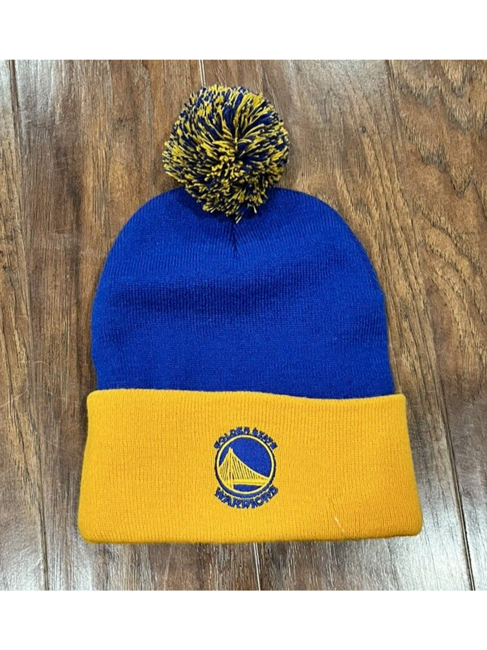 NBA Ultra Game Golden State Warriors Pom Beanie Hat Unisex